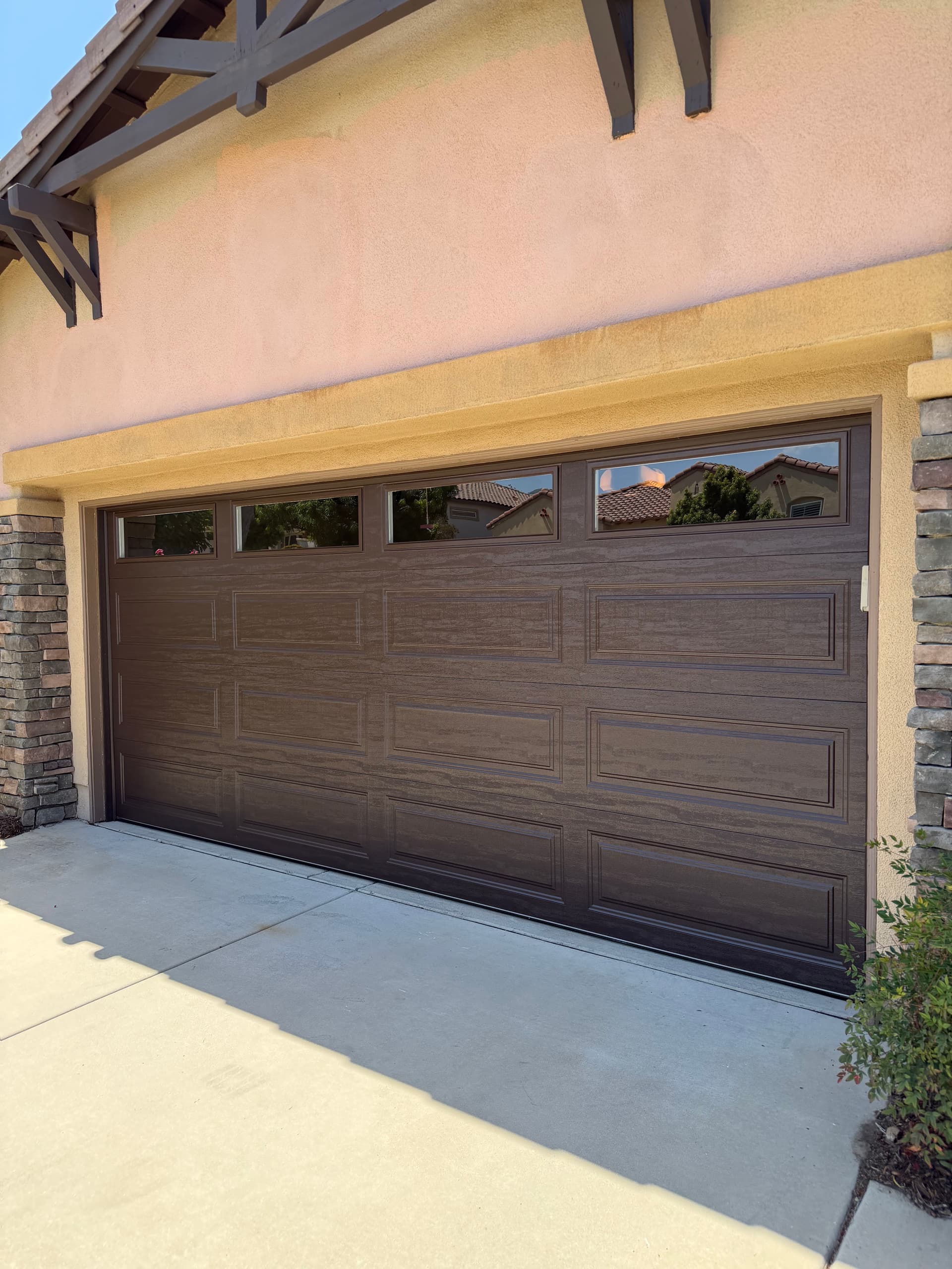 Clopay Classic Steel Garage Door in Chocolate Brown image