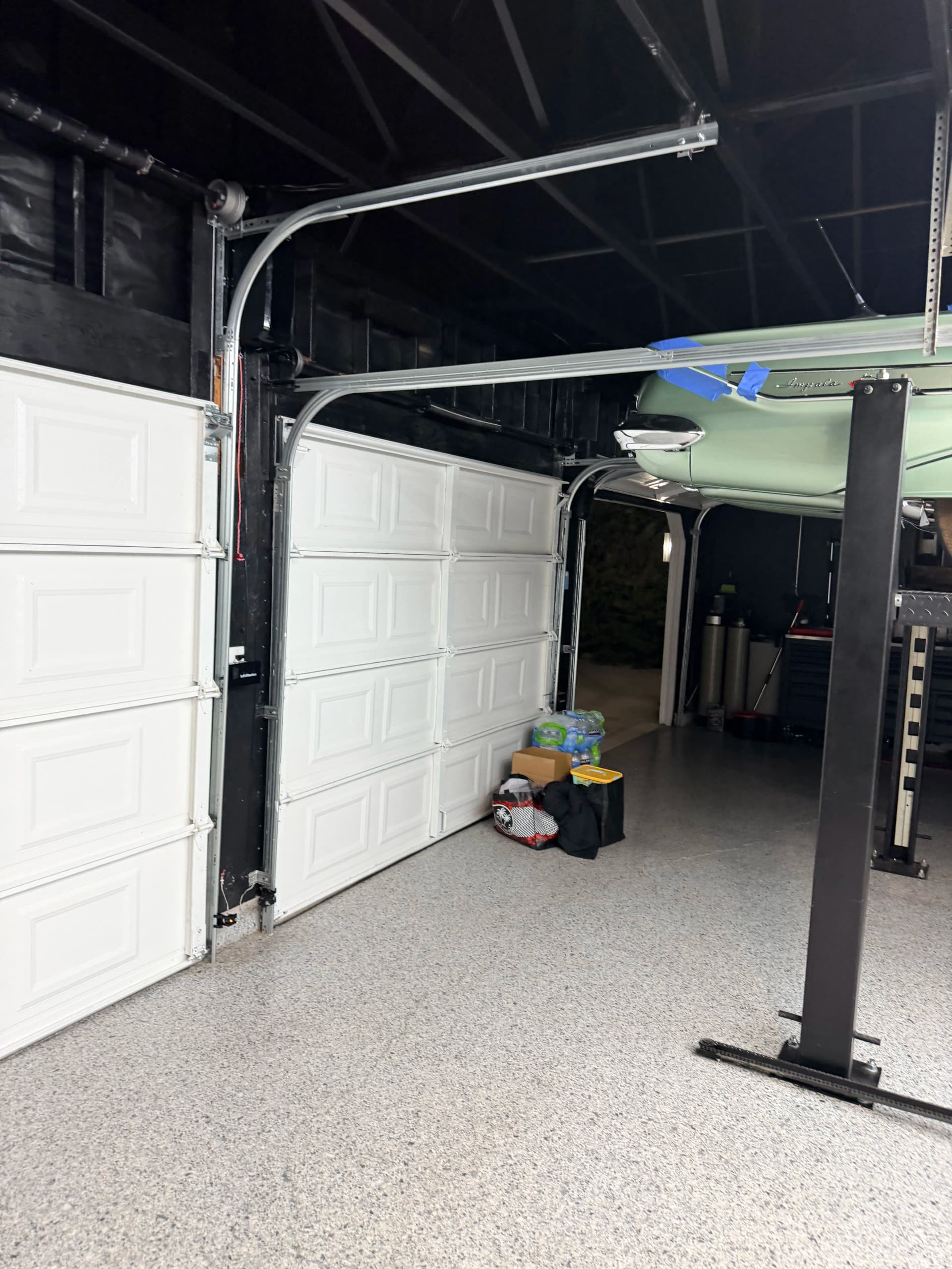 Gallery photos for Custom High-Lift Track Conversion That Actually Opens Up Your Garage: Image #2